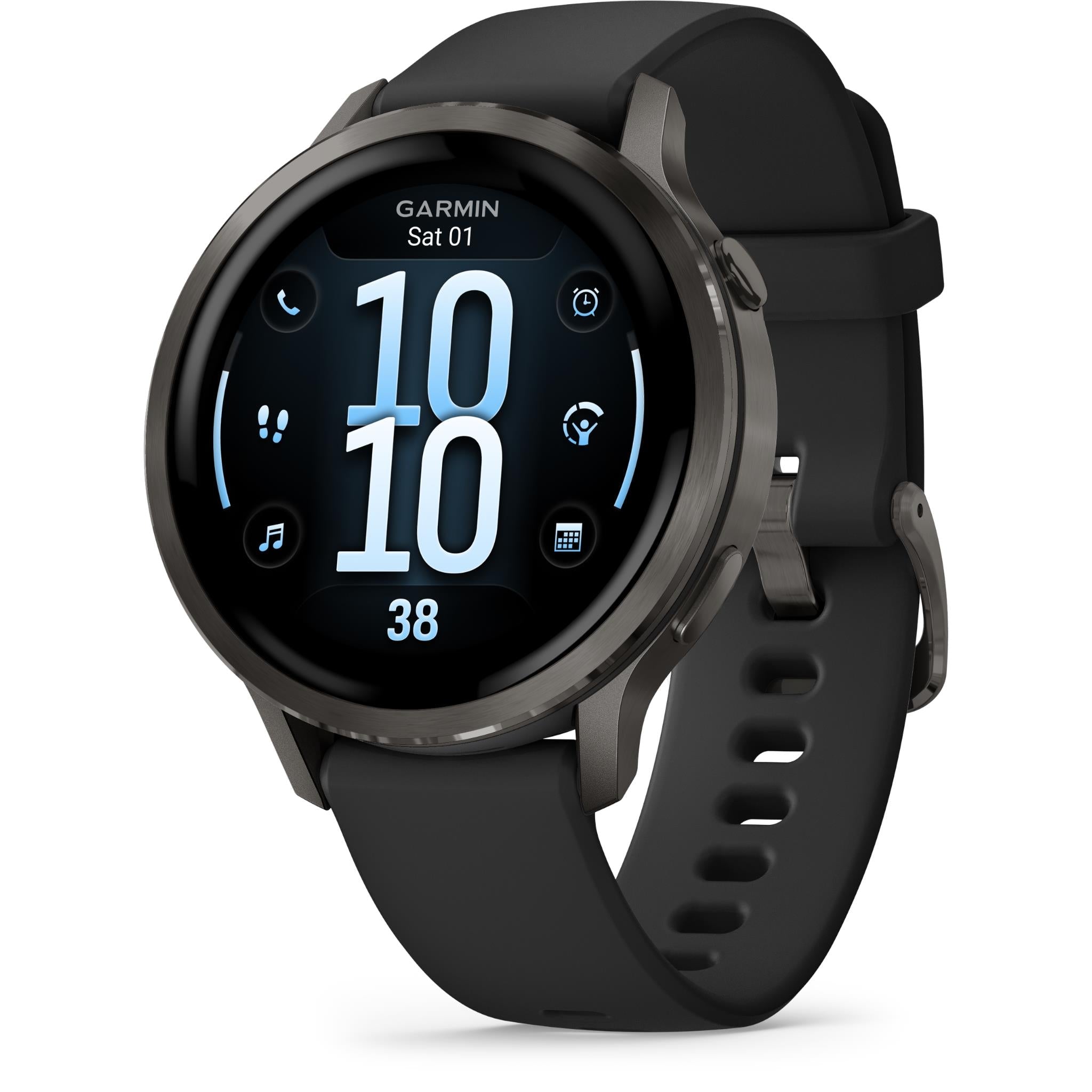 Garmin Venu 4 41mm Smartwatch (Slate with Black Band)