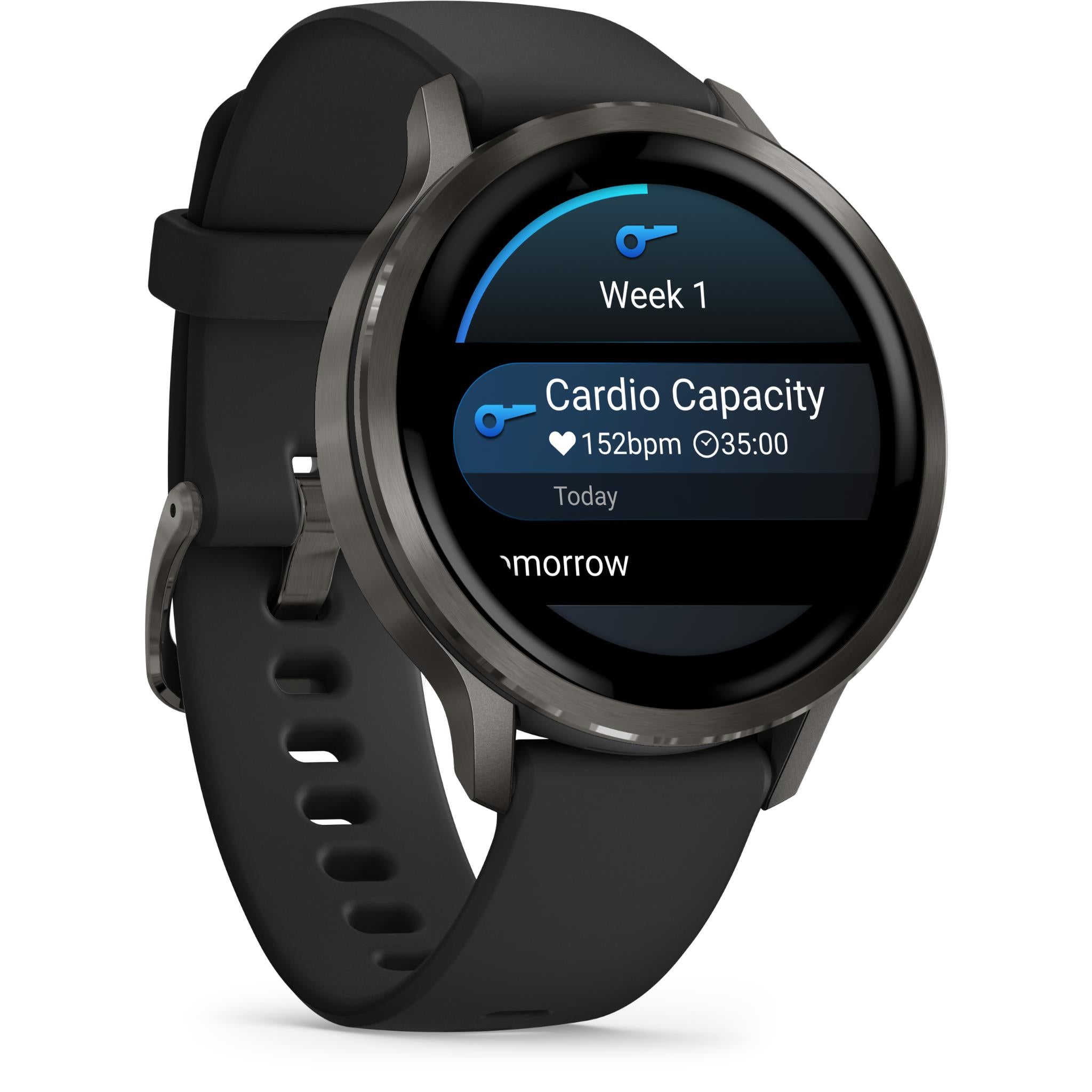 Garmin Venu 4 41mm Smartwatch (Slate with Black Band)