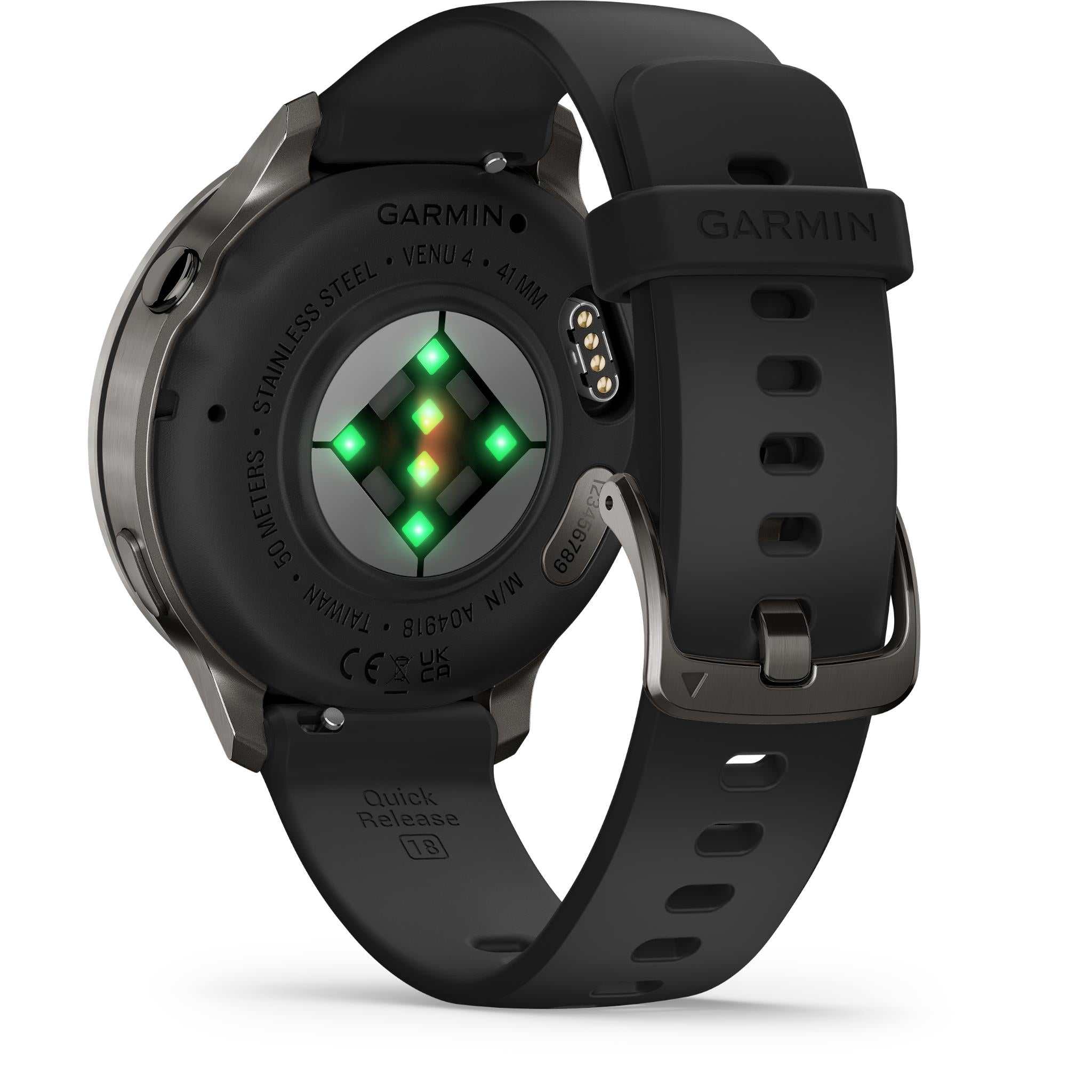 Garmin Venu 4 41mm Smartwatch (Slate with Black Band)