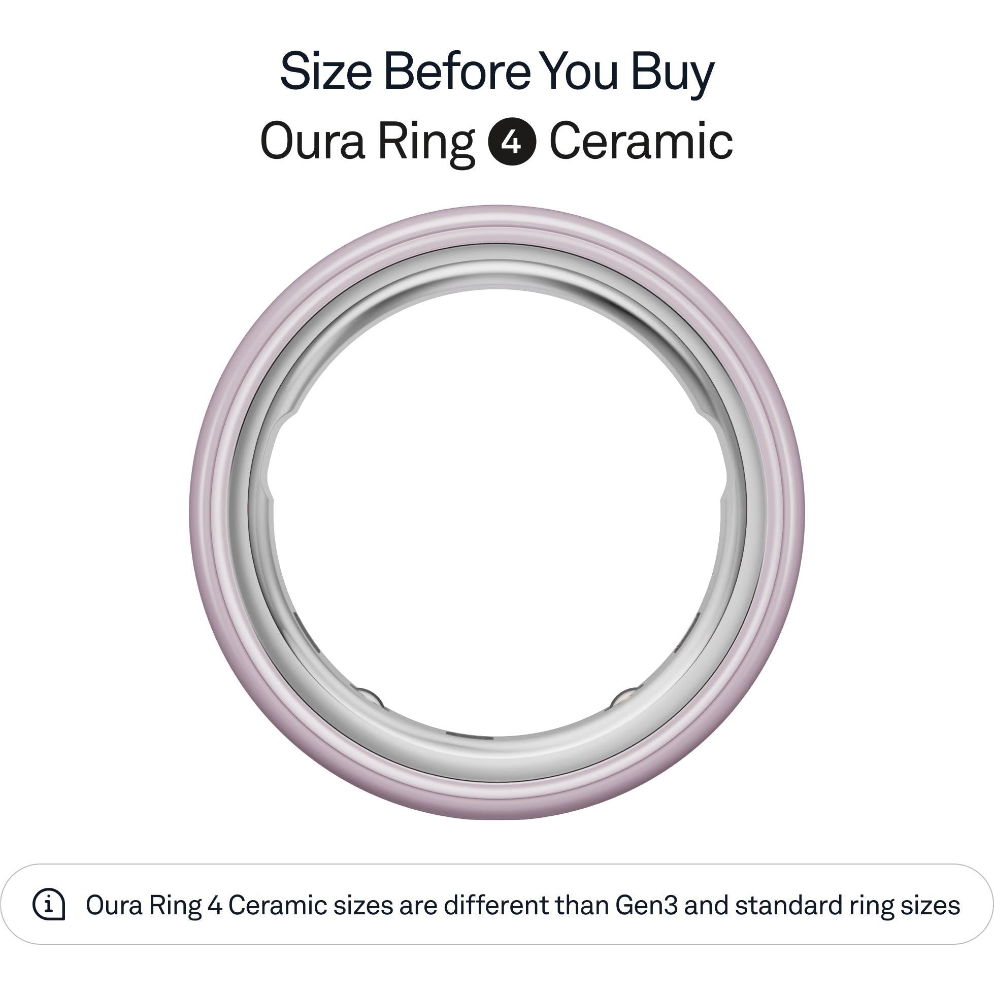 Oura Ring 4 Ceramic (Petal)