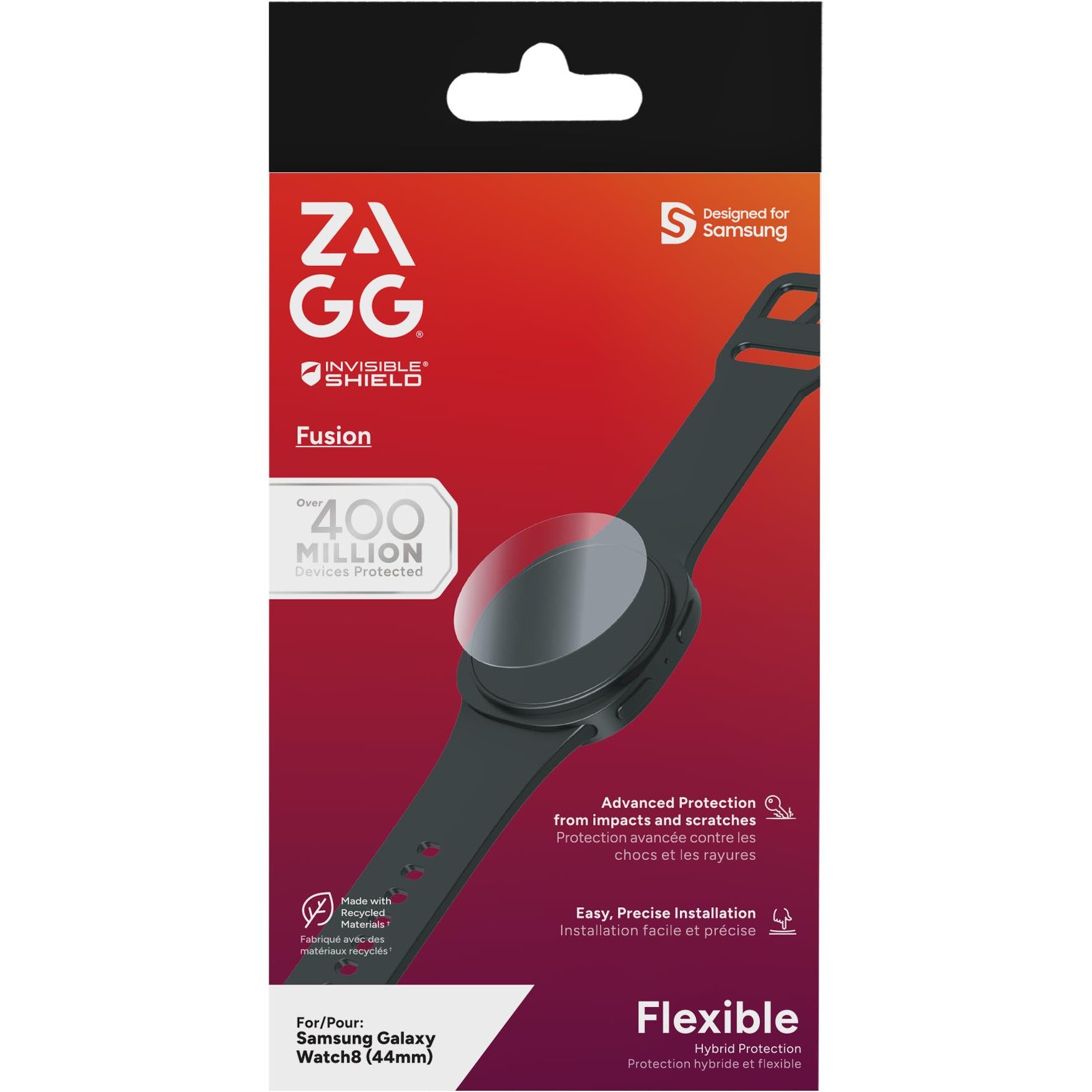 ZAGG InvisibleShield Fusion Screen Protector for Samsung Galaxy Watch8 (44mm)
