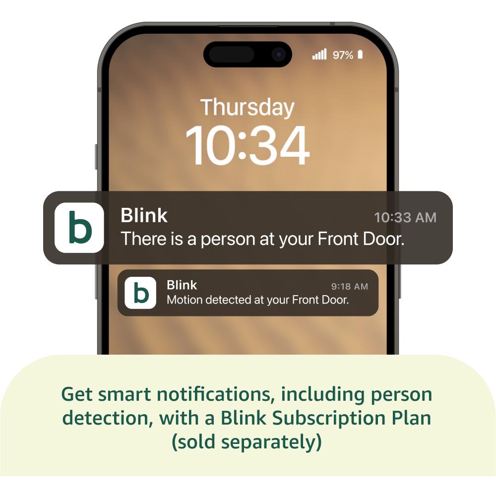 Blink Mini 2K+ Security Camera (White)