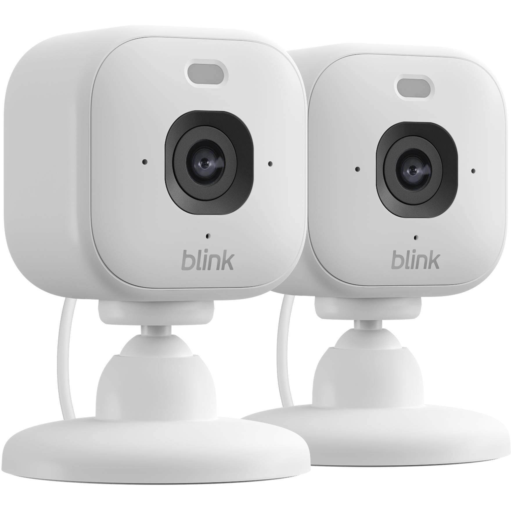 Blink Mini 2K+ Security Camera (White) [2 Pack]