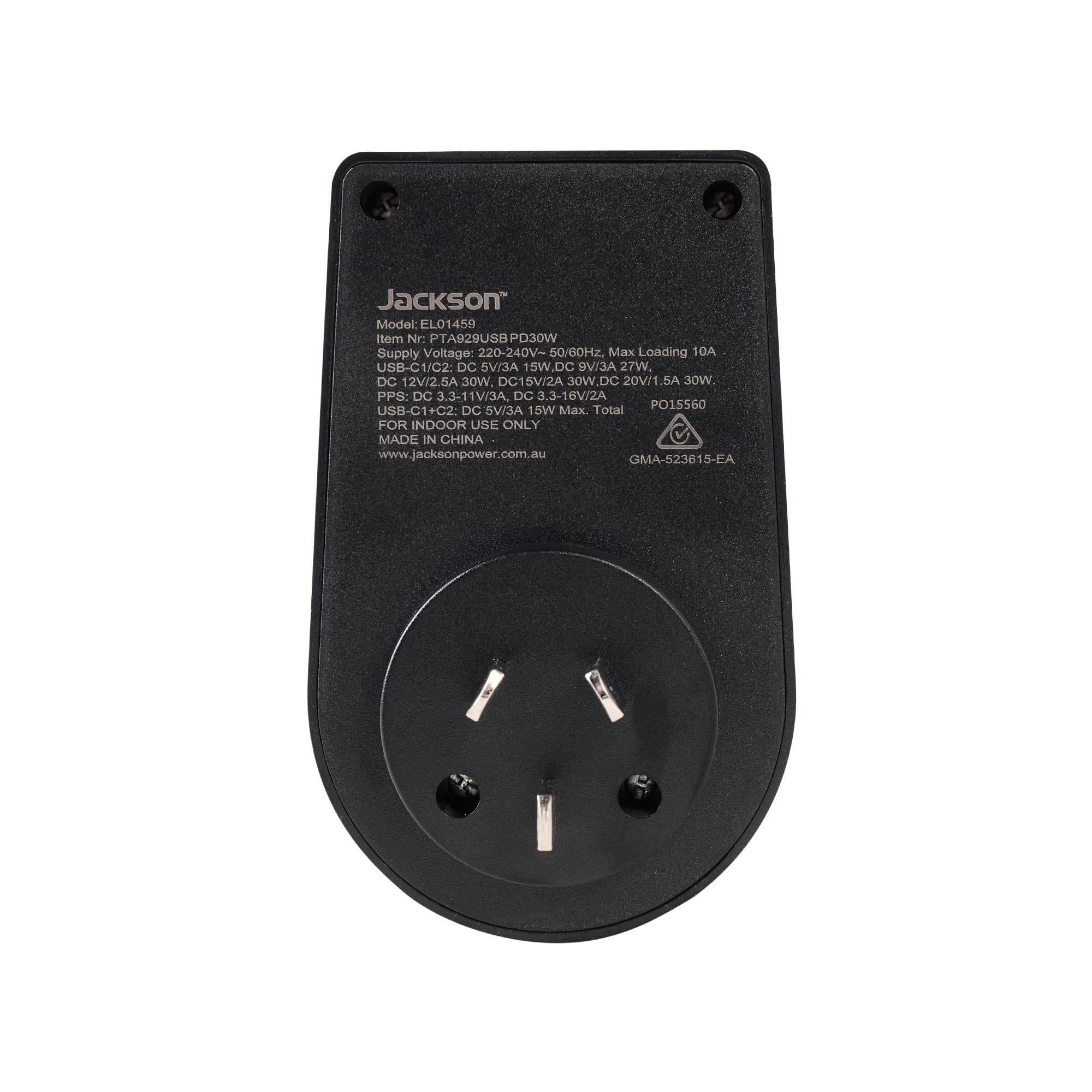 Jackson Inbound Dual USB-C Travel Adapter USA + EU