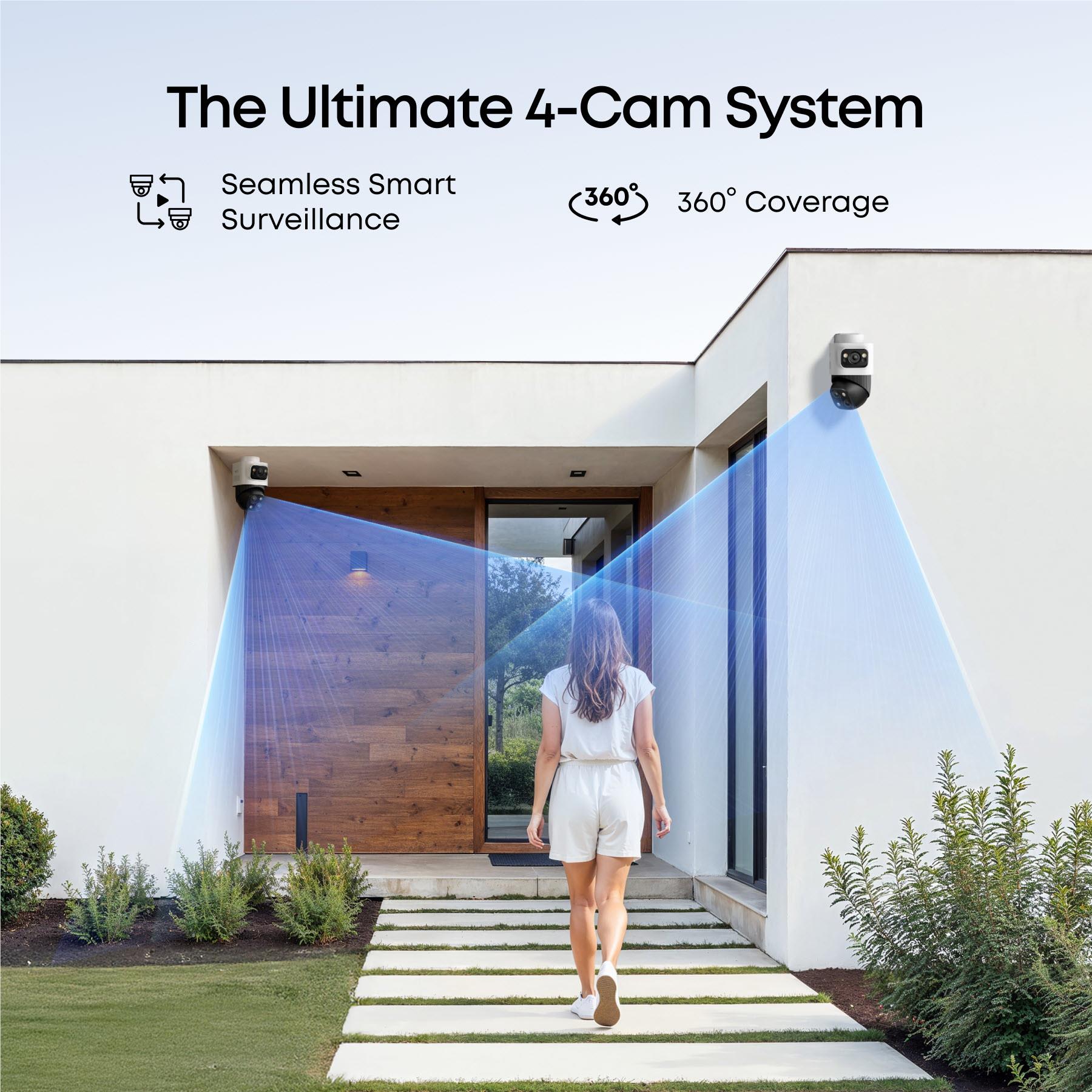 eufy S4 Max NVR POE 24/7 Security System [4 x PTZ Cameras]