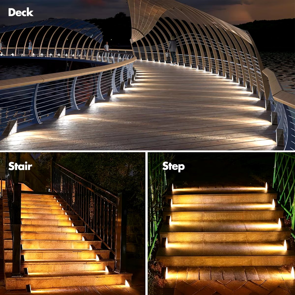 Elegant Outdoor Solar Step Lights
