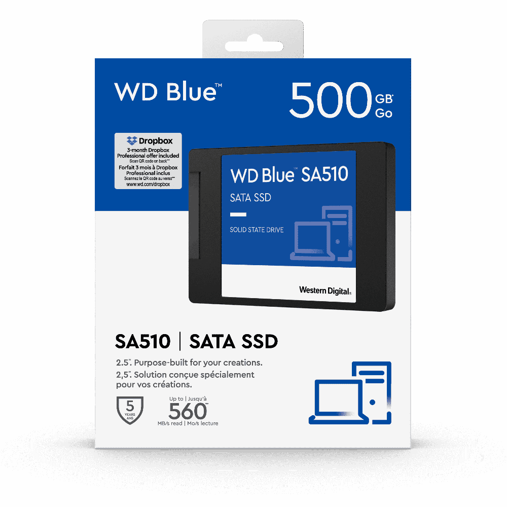 WD Blue SA510 500GB SATA3 2.5" SSD