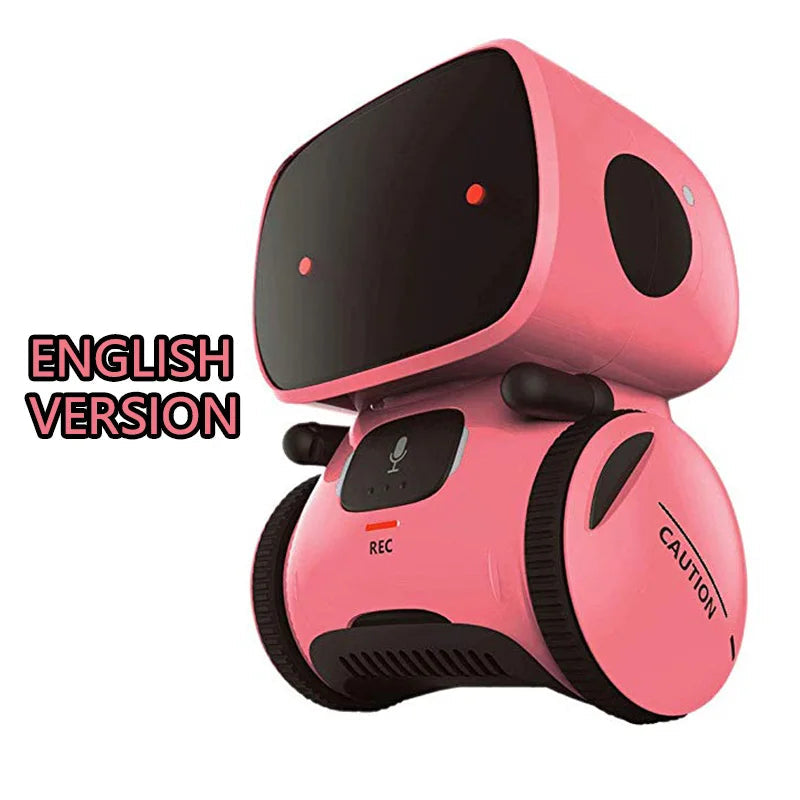 Interactive Voice-Controlled Smart Robot - Multiple Colours English Pink