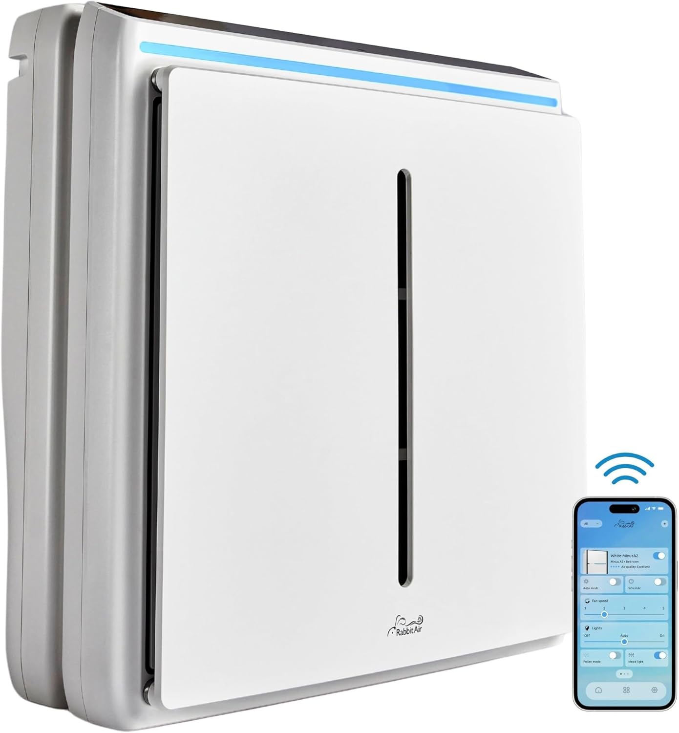 Rabbit Air A3 SPA-1000N Ultra Quiet HEPA Air Purifier Standard White