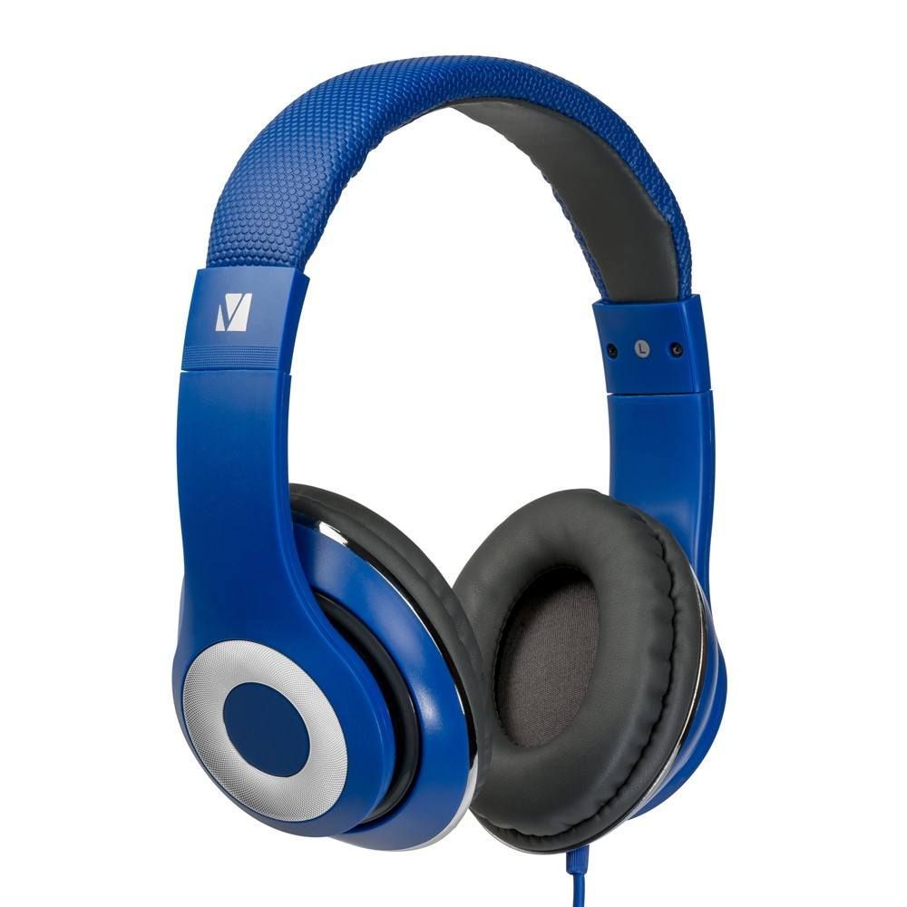 Verbatim Classic Stereo Headphones with Microphone Blue