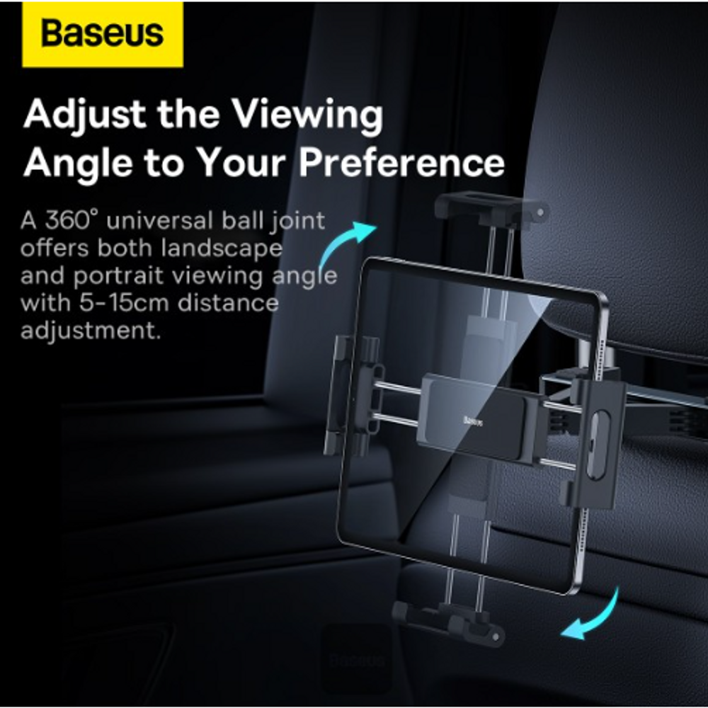 BAS61358 - Baseus Backseat Car Mount Tablet Holder Black