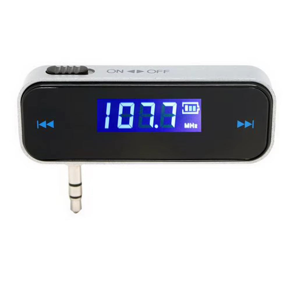 Kebidumei Wireless 3.5mm Audio FM Transmitter Black