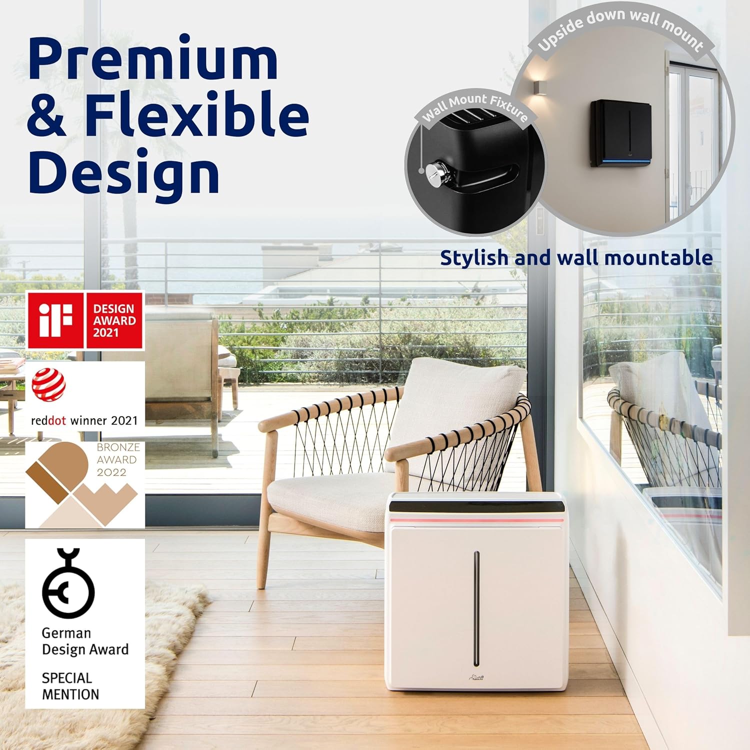 Rabbit Air A3 SPA-1000N Ultra Quiet HEPA Air Purifier