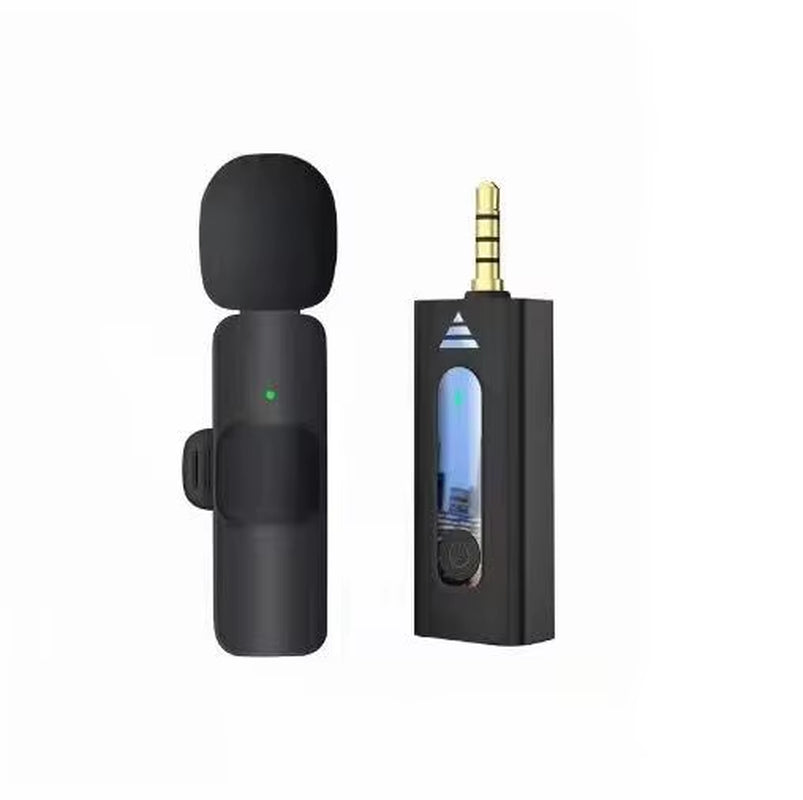 KEKAXI Portable Wireless Lapel Microphones K35-Black