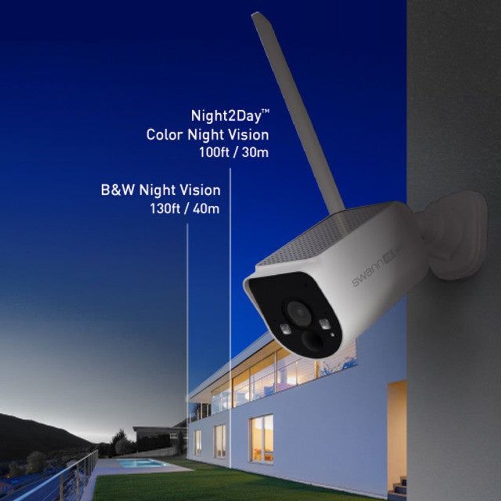 Swann MaxRanger4K™ Solar 4 Camera Security System with Longest Range Wireless | SWNVK-MR4KSD4