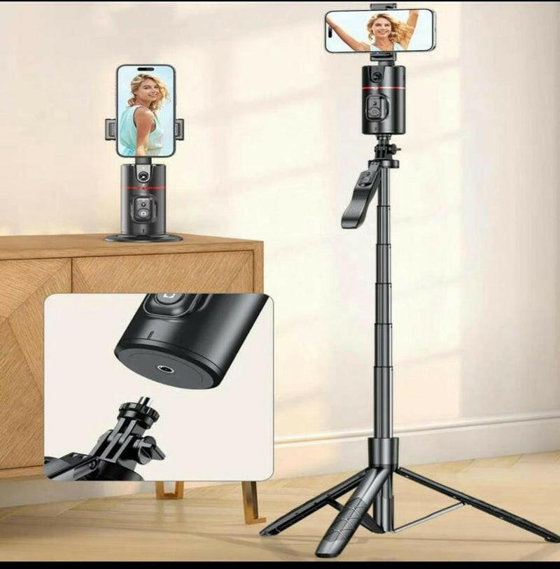 Everything Included- Gimbal Auto Face Tracking- Combo Pack- W/ Extendable Selfie