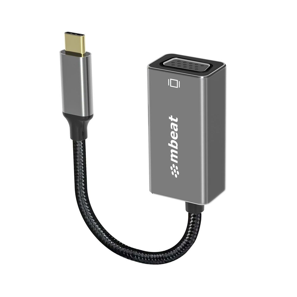 MB-XAD-CVGA - mbeat Tough Link USB-C to VGA Adapter - Space Grey