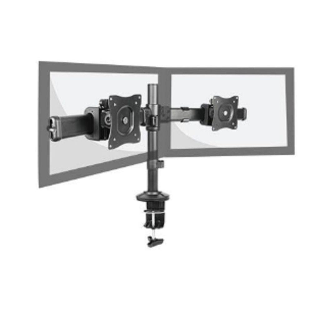 BT-LDT06-C02 - Bracom Outstanding Dual LCD Desk Mounts with Desk Clamp VESA 75/100mm Up to 27". Desk Mount