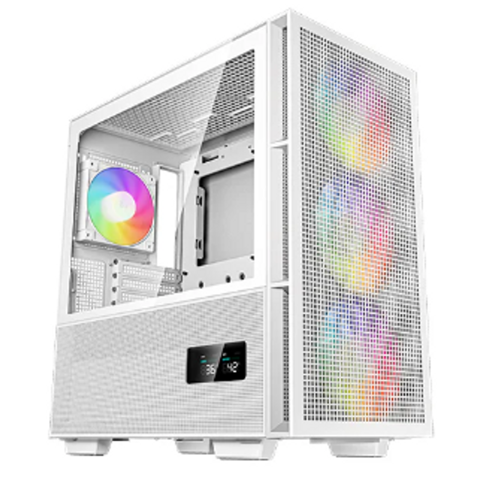 CASE-DP-CH560D-WH - Deepcool CH560 digital dual 360 AIO supported ATX case White