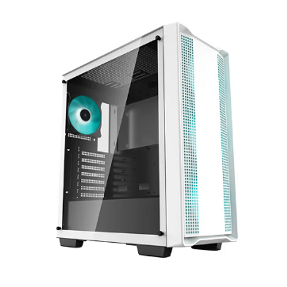 CASE-DP-CH560WH - Deepcool CH560 hybrid airflow and dual 360 AIO supported ATX Mid Tower case White