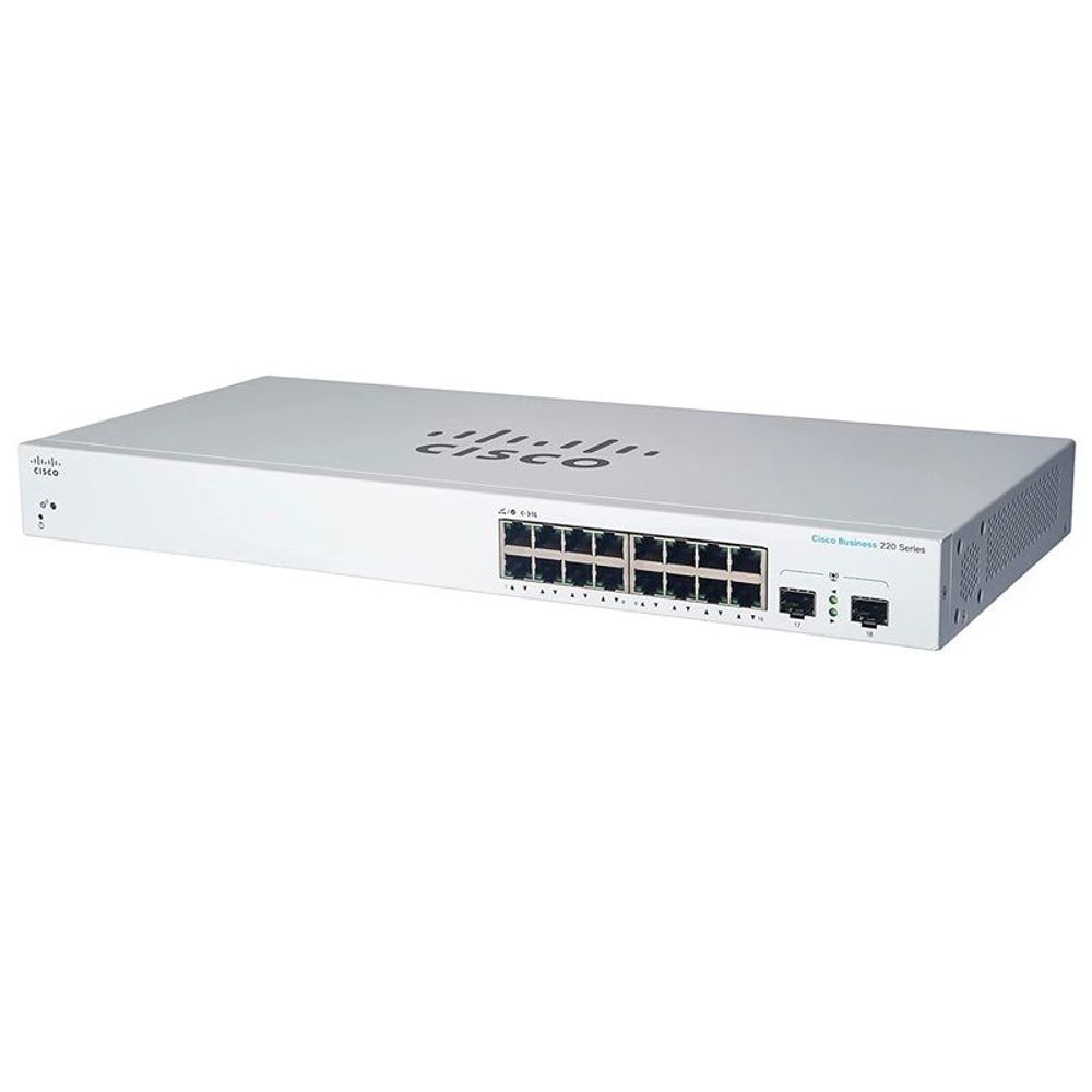 CBS220-16P-2G-AU - Cisco CBS220 Smart 130W 16-Port Gigabit PoE Switch with 2 SFP Ports