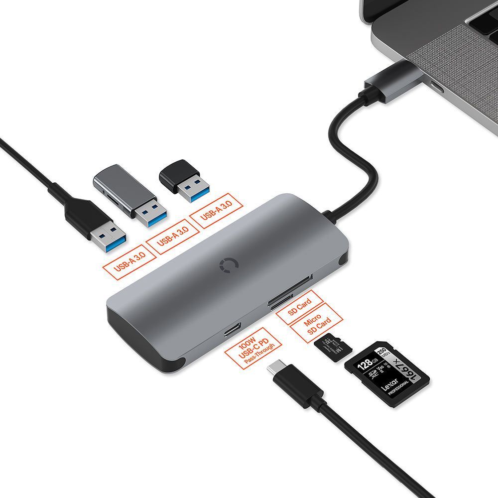 CY3316HUBC3 - Cygnett Unite SlimMate USB-C Hub