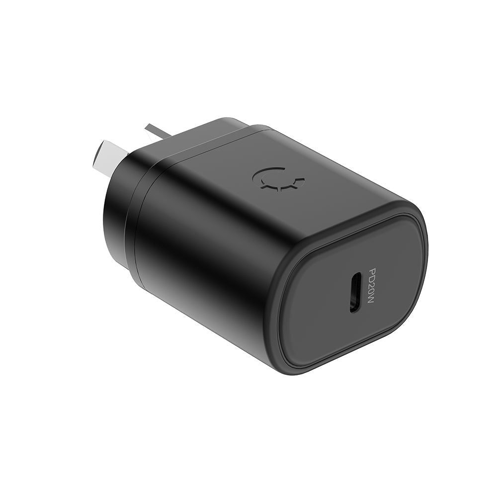 CY3613PDWCH - Cygnett 20W USB-C PD Wall Charger AU - Black