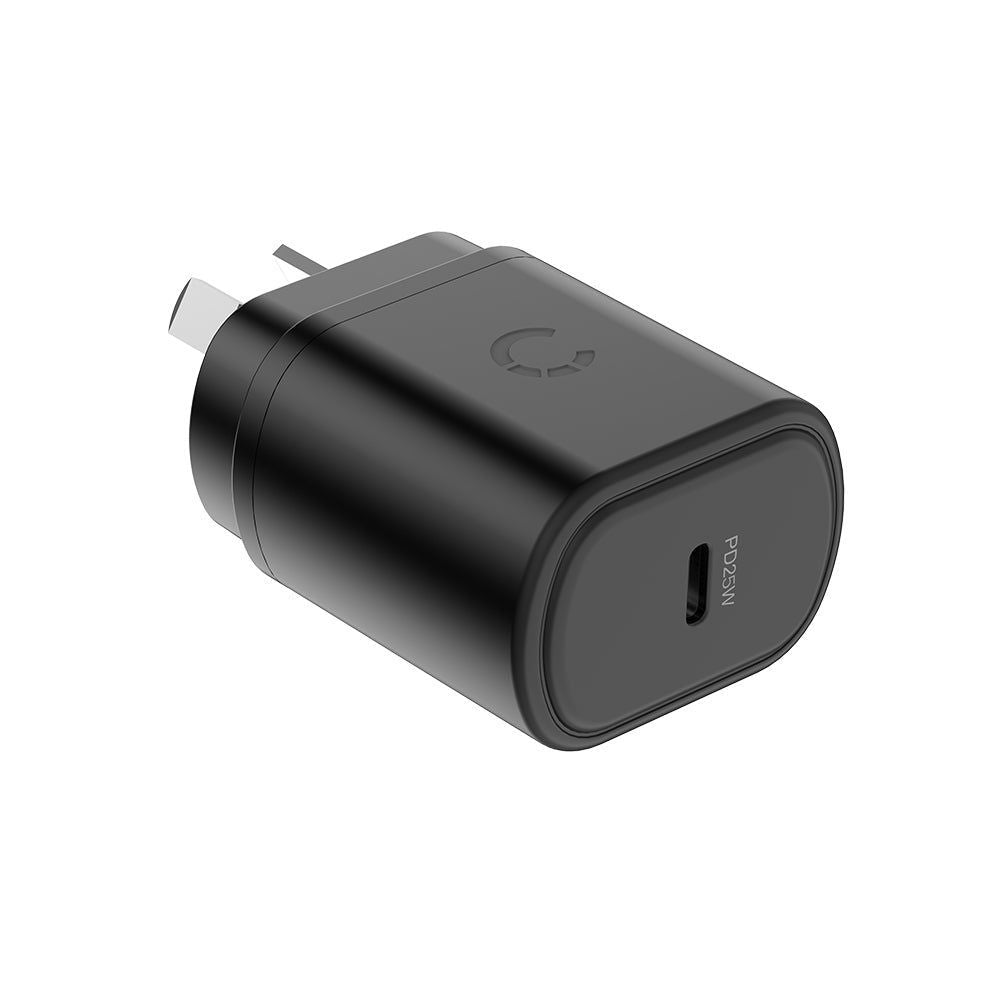 CY3674PDWLCH - Cygnett 25W USB-C Wall Charger AU - Black