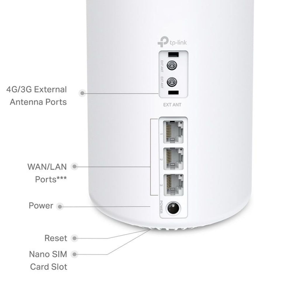 TL-DECOX50-4G-1P - TP-Link Deco X50 4G+ AX3000 Whole Home Mesh WiFi 6 Gateway - 1 Pack
