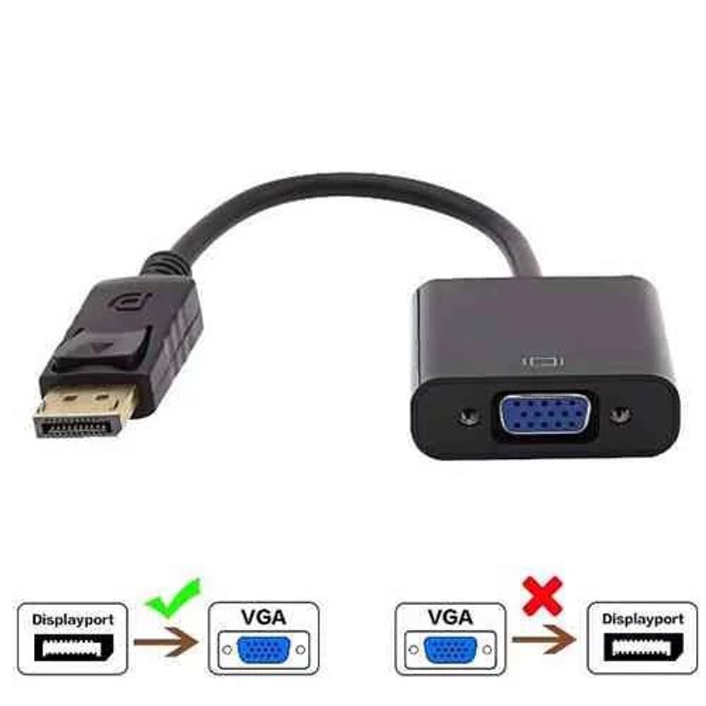 Ednet Displayport DP (M) to VGA (F) Adapter 0.15m