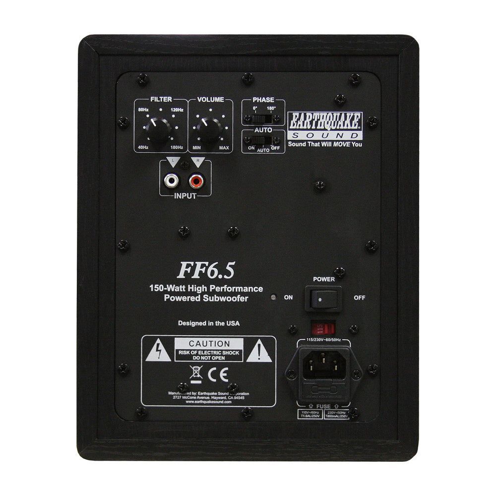 FF-6.5 - 6.5" Powered Subwoofer Front Firing ( FF-6.5 ) – Earthquake Sound