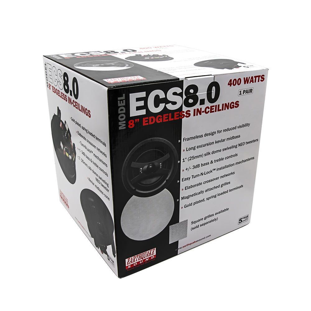 ECS8.0 - In-Ceiling Speakers 8" (ECS8.0) (Pair) – Earthquake Sound