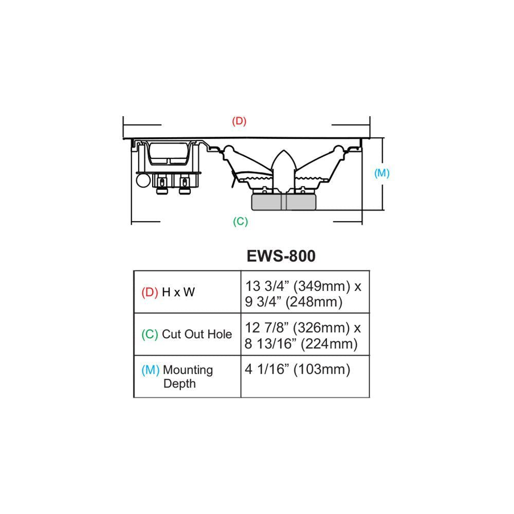 EWS800 - In-Wall Speakers 8" (EWS800) (Pair) – Earthquake Sound