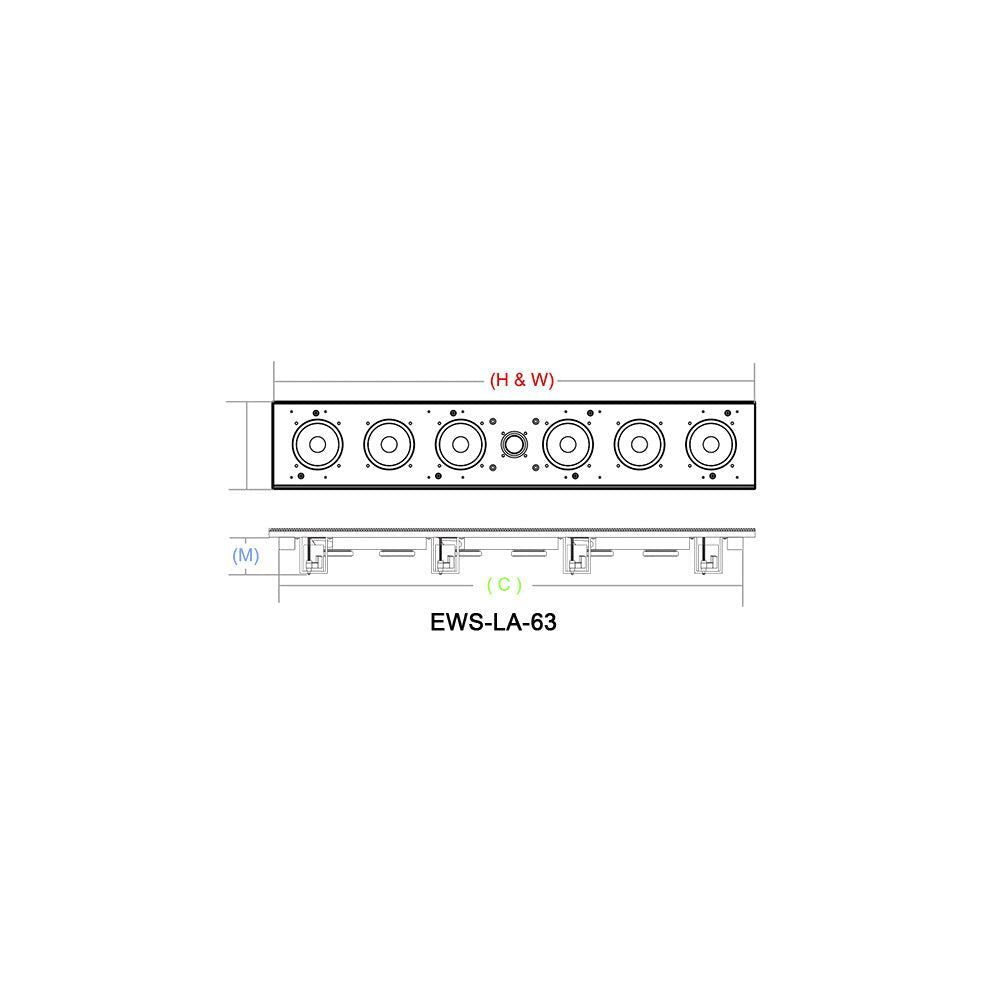 EWSLA63 - Edgeless In-Wall Speaker ( EWSLA63 ) – Earthquake Sound