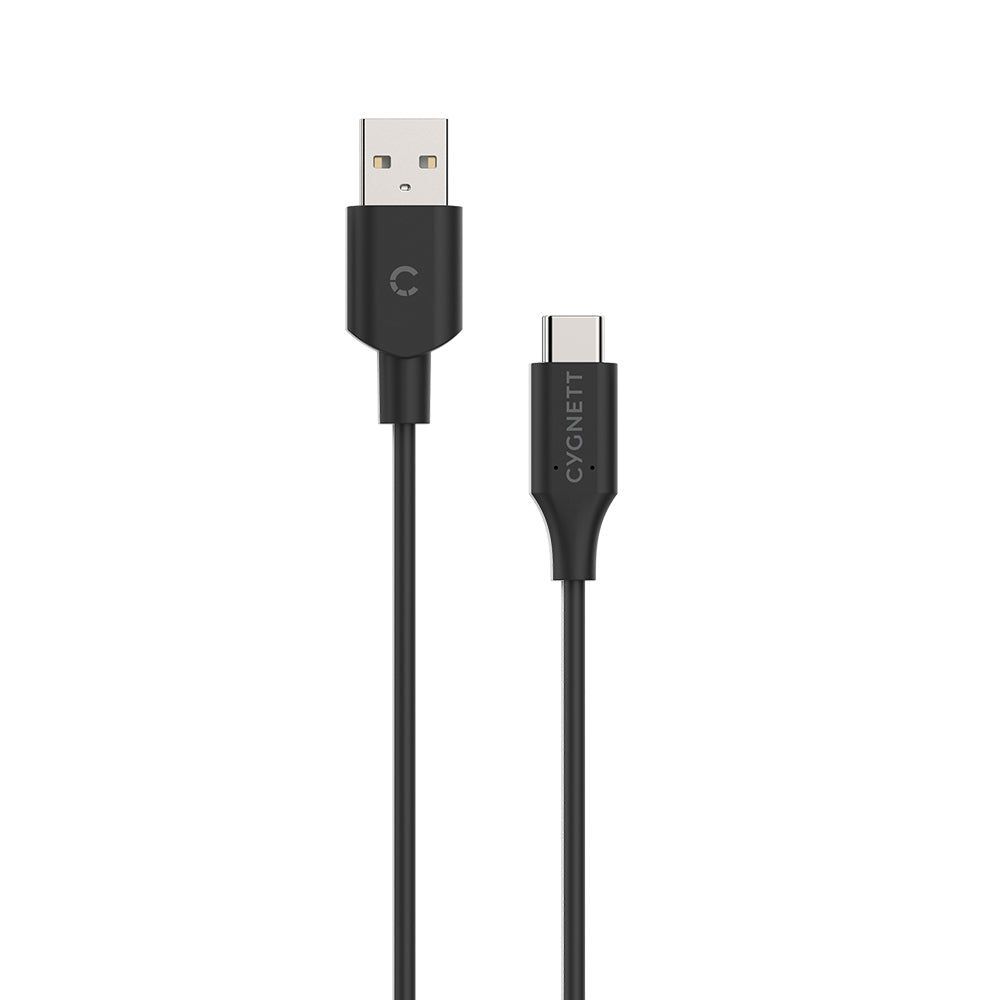 CY2728PCUSA - Cygnett Essentials USB-C 2.0 to USB-A Cable 1M - PVC Black