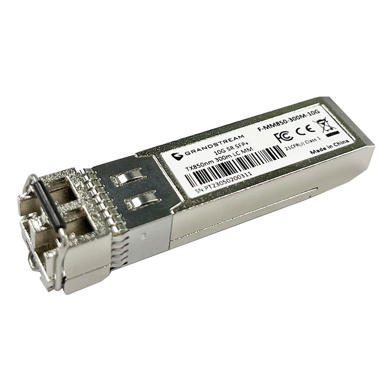 F-MM850-300M-10G - Grandstream SFP+ Fiber Module Multi-Mode, 850nm, 300-Meter, 10Gbps, LC