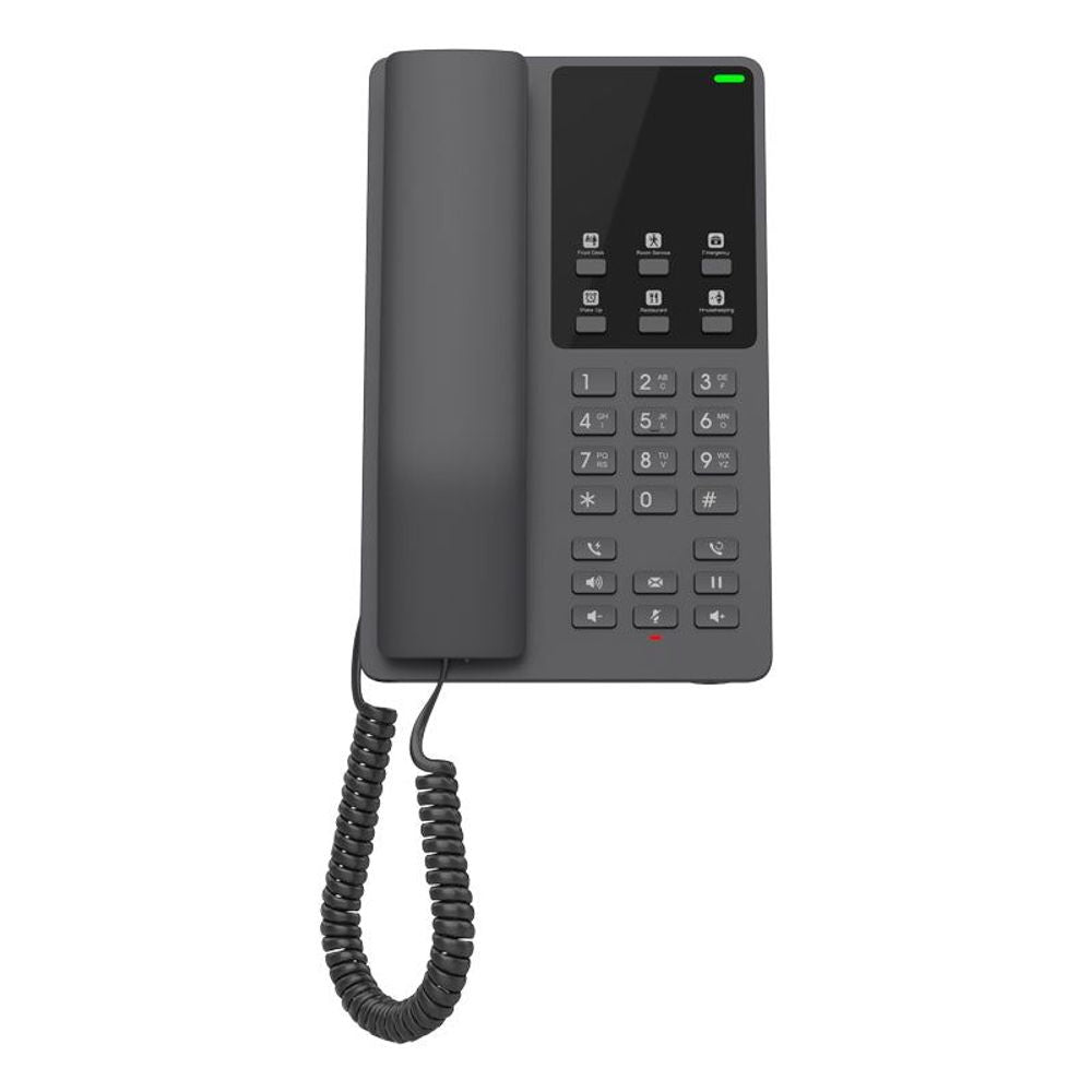 GHP621W - Grandstream GHP621W Desktop Hotel Phone w/ built-in WiFi - Black