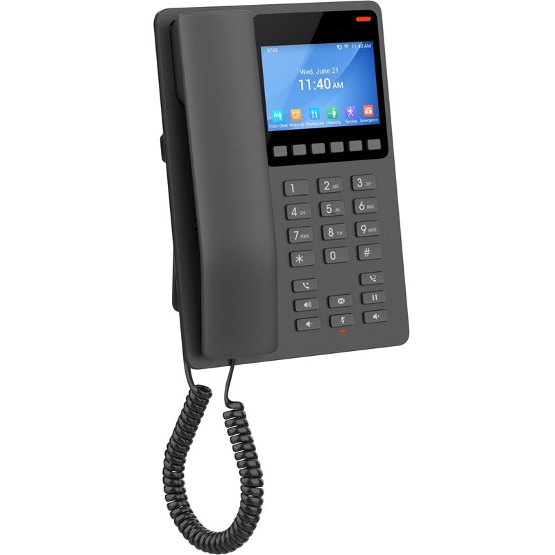 GHP631 - Grandstream GHP631 Desktop Hotel Phone with 3.5' Colour LCD, PoE - Black