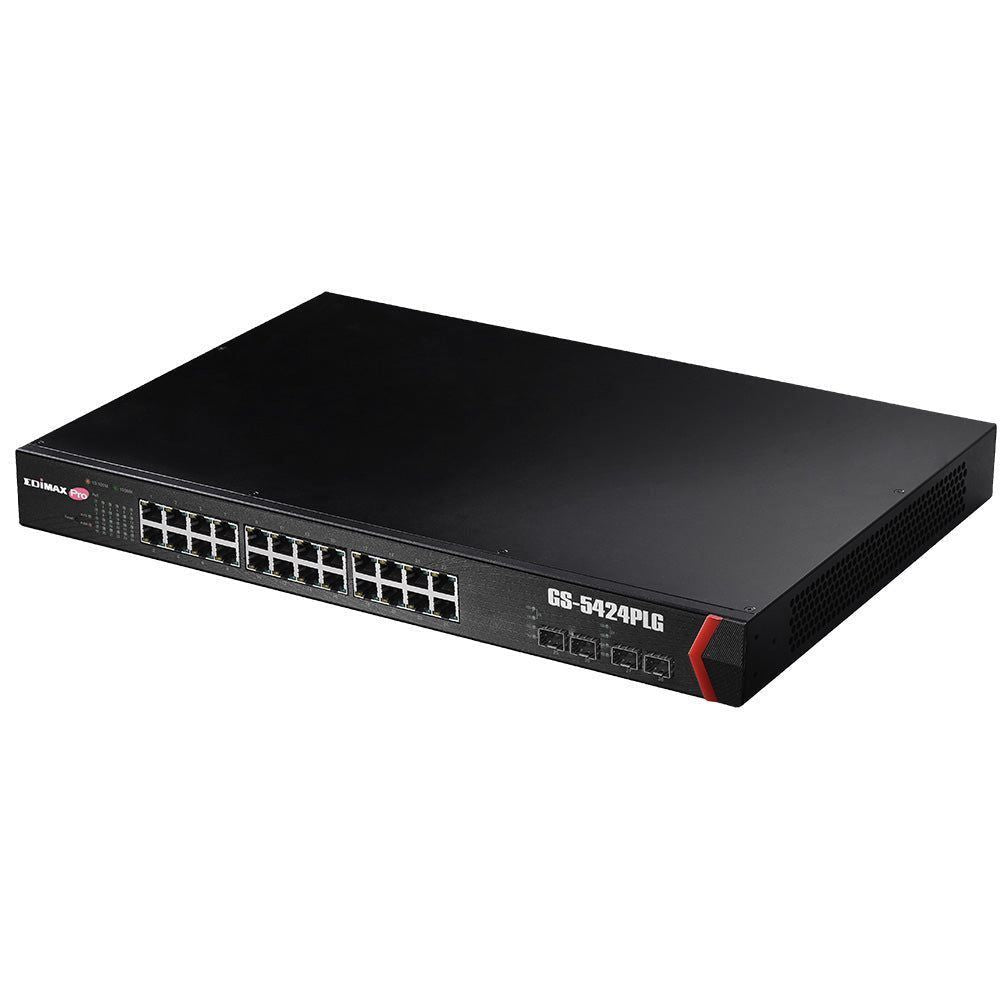 GS-5424PLG - 24-Port Gigabit PoE+ with 4 SFP Slots Web Smart Switch