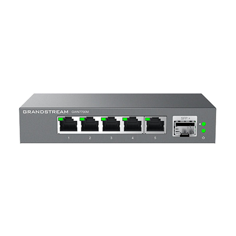 GWN7700M - Grandstream GWN7700M 5 Port 2.5 Multi-Gigabit, 1 x SFP+ Unmanaged Ethernet Switch