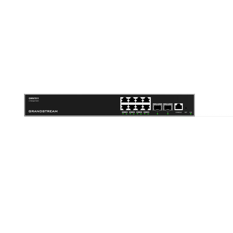 GWN7811 - Grandstream GWN7811 Enterprise Layer 3 Managed Network Switch with 8 x GigE and 2 x SFP+