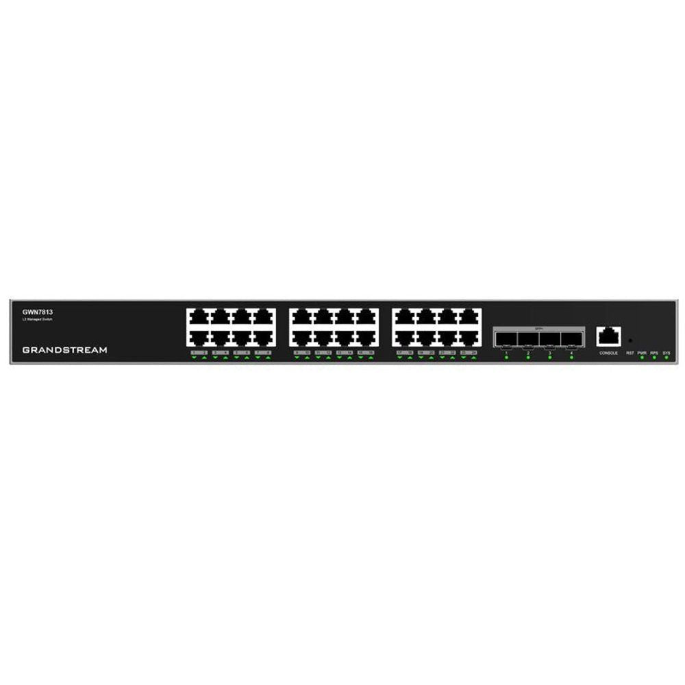 GWN7813 - Grandstream GWN7813 Enterprise Layer 3 Managed network Switch with 24 x GigE and 4 x SFP+