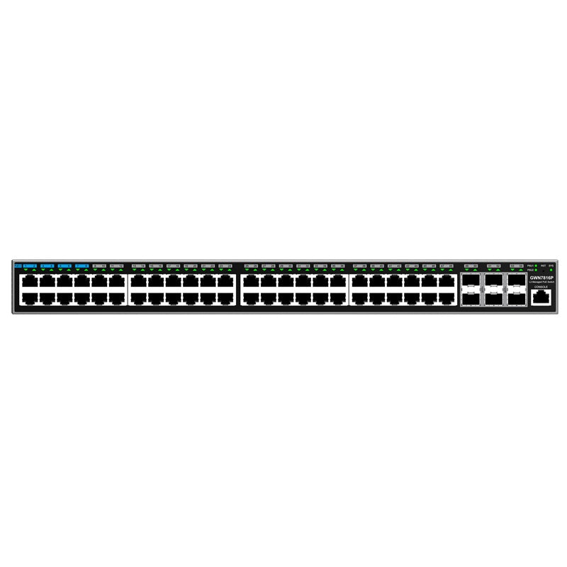 GWN7816P - Grandstream GWN7816P Enterprise Layer 3 Managed PoE++ 802.3bt Network Switch with 48 x GigE and 6 x SFP+