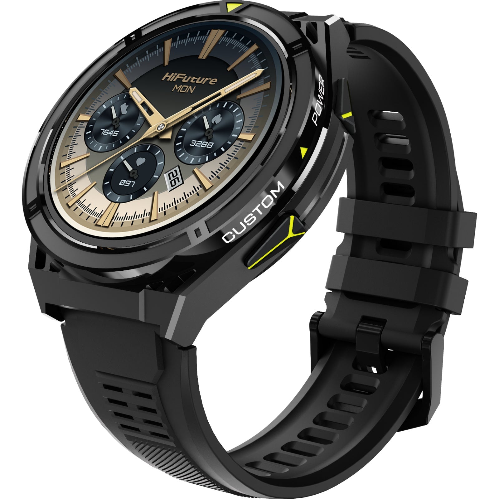 HiFuture ACTIVE Smartwatch Black+Yellow Default Title