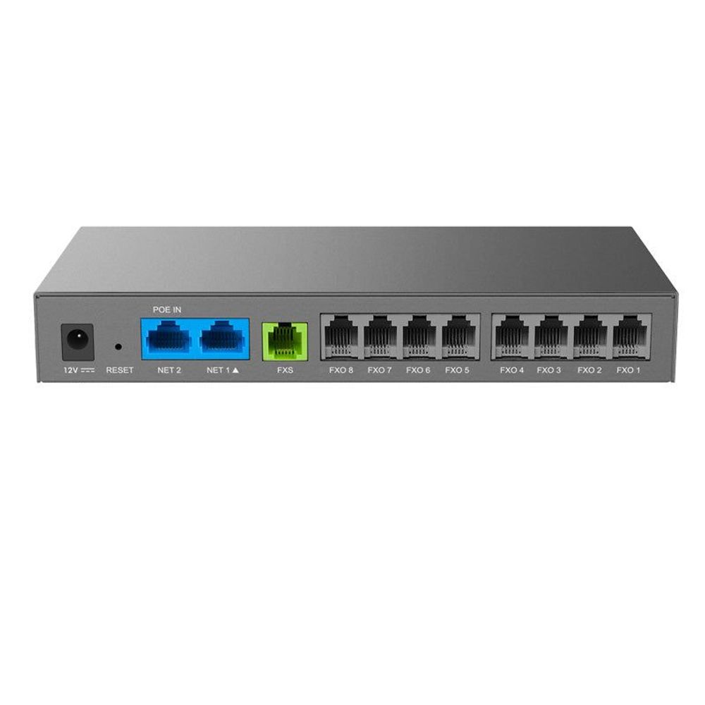 HT881 - Grandstream HT881 8 FXO, 1FXS, 2 Gigabit Ethernet, PoE, Nat Router