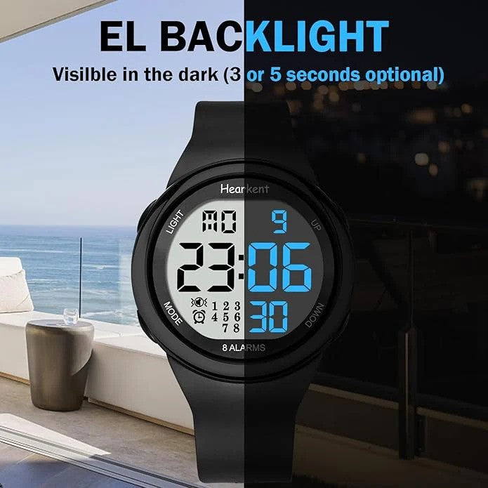 Hearkent Atomic Watch with Vibrating 8 Alarms