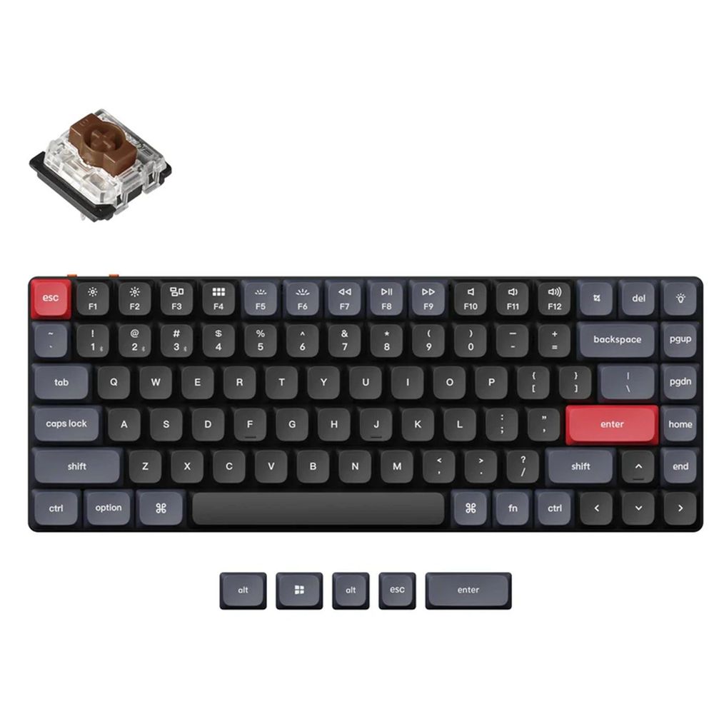 KEYC-K3P-B3 - Keychron K3 Pro QMK/VIA Wireless Custom Mechanical Keyboard RGB backlight Brown switch