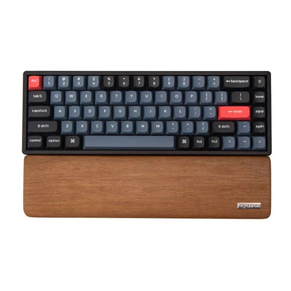 KEYC-PR1 - Keychron K2/K6 Walnut Wood Palm Rest. Compatible with K2 / K6 / K6 Pro