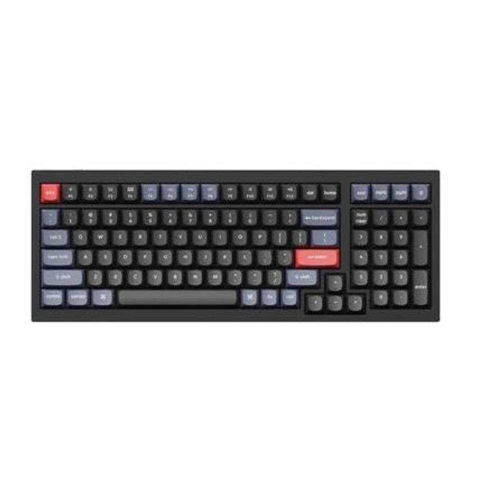 KEYC-Q5-C1 - Keychron Q5-C1, 96% Layout 100 Keys, Red Switch, RGB, Black, Hot-Swap, Gateron G Pro, Mechanical Wired Keyboard