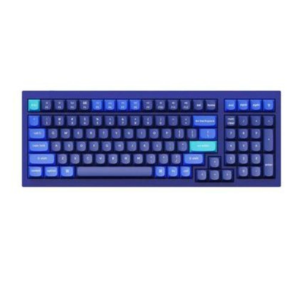 KEYC-Q5-J1 - Keychron Q5-J1, 96% Layout 100 Keys, Red Switch, RGB, Blue Frame, Hot-Swap, Gateron G Pro, Mechanical Wired Keyboard